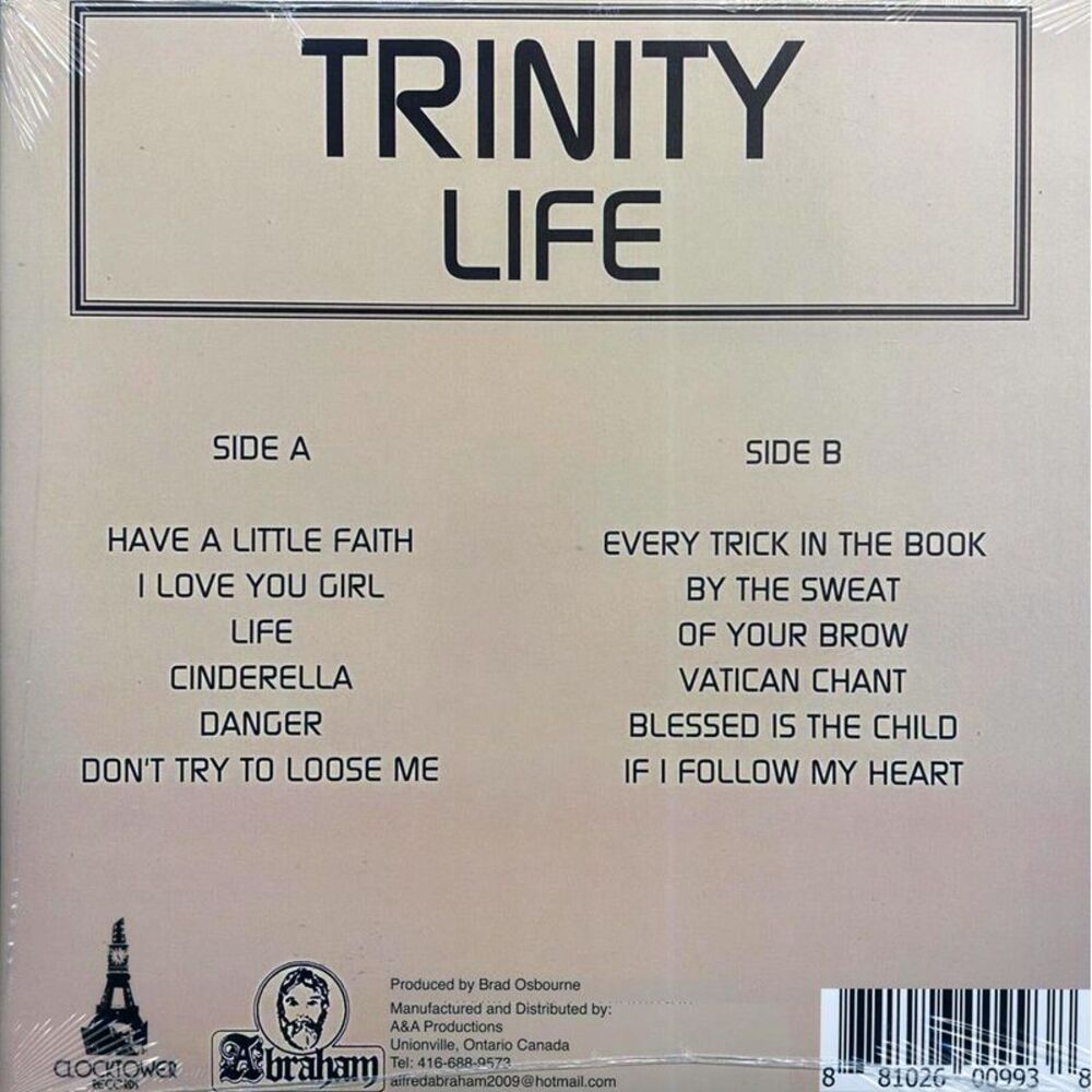 Trinity - Life - Vinyl LP - Picture 2 of 2